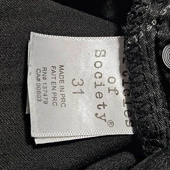 Articles of Society Jeans Womens Size 31 Skinny Mid Rise Black Denim Pants - Picture 6 of 7